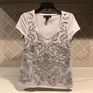 Sequined Short Sleeve Tee